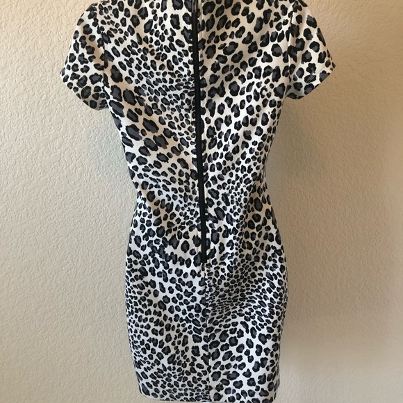 FOREVER 21 grey cheetah dress size small - Picture 3 of 8